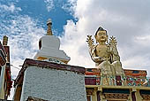 Ladakh - Likir gompa, dominated by an imposing statue of Maitreya 
